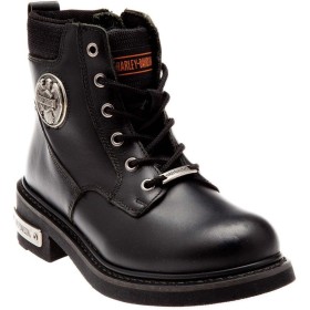Harley Davidson Bağcıklı Erkek Deri Bot 025M0128 Black