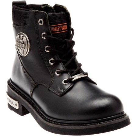 Harley Davidson Bağcıklı Erkek Deri Bot 025M0128 Black