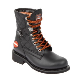 Harley Davidson Bağcıklı Bayan Deri Uzun Bot 025G0078