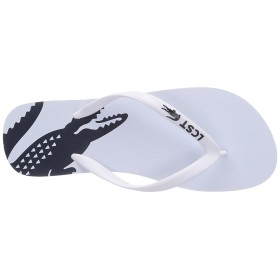 Lacoste Erkek Sandalet 729SCM1125 Beyaz Parmak Arası Terlik
