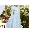 Keten Doku Simetrik Elbise - Mavi - Nilüfer Kamacıoğlu 212749