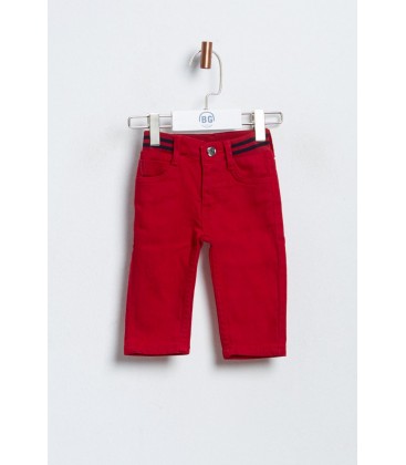 BG Baby Erkek Bebek Kırmızı Pantolon 3636BBG1221