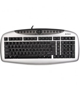A4 tech KB-21 Multimedia Keyboard PS2 Q Silver/Black