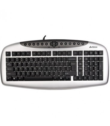 A4 tech KB-21 Q USB Multimedia Keyboard Silver/Black