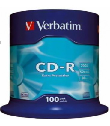 Verbatim CD-R 52x 700 MB 80 min 100 Package