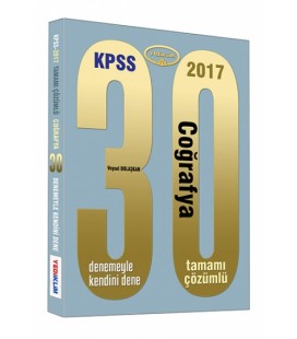 2017 KPSS Coğrafya 30 Çözümlü Deneme Yediiklim Yayınları