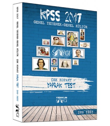2017 KPSS Genel Yetenek Genel Kültür Çek Kopart Yaprak Test Yediiklim Yayınları