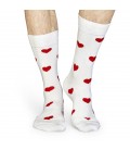 Happy Socks Erkek Çorap Hpshea01-1000 Kırmızı Beyaz