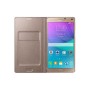 Original Leather Case for Samsung Note 4 N910 smart features from LED Wallet