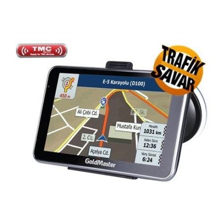 Goldmaster NAV-579 HD TMC Navigasyon Cihazı