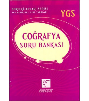 YGS Coğrafya Soru Bankası Karekök Yayınları