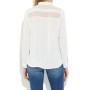 Mavi Viskoz Kırık Beyaz Gömlek 120361-20086