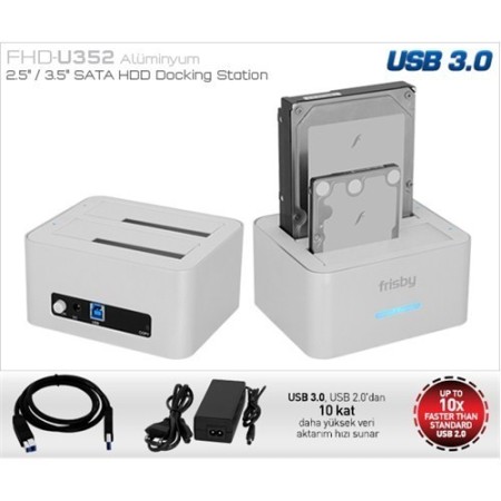 Dell FHD-U352S 2,5"/3,5" SATA USB3.0 Docking Station