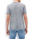 Gray Blue Men's T-Shirt, Slim Fit, 064325-23647