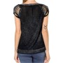 Blue Lady T-Shirt Detailed Cut And Combed Black 164809-900