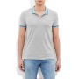 Blue 064056-22958 A Polo Shirt Polo T-Shirt Grey Melange