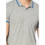 Blue 064056-22958 A Polo Shirt Polo T-Shirt Grey Melange