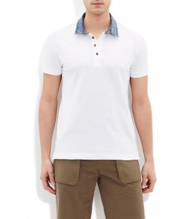 062685-20454 Polo Shirt Blue Polo Shirt White