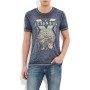 Blue Men's T-Shirt Dark Grey Shirt 063912-23038 Istanbul