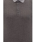 064329-900 A Polo Shirt Blue Striped Polo T-Shirt Black
