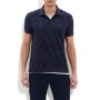 Printed Blue Slim Fit Polo Shirt Blue 064218-23127