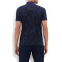 Printed Blue Slim Fit Polo Shirt Blue 064218-23127