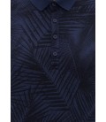 Printed Blue Slim Fit Polo Shirt Blue 064218-23127