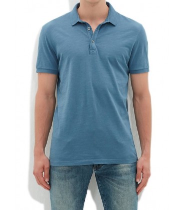 Men's Blue Polo T-Shirt Slim Fit 064491-23635