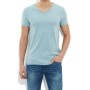 Blue Basic Men's T-Shirts Slim Fit 063023-23075