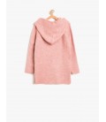 Pink cotton Hooded Cardigan 8KKG97657OT250