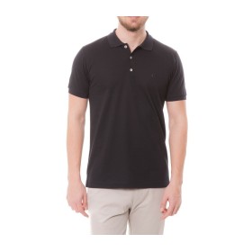 Deer Men's Pique Slim Fit T-Shirt - Black 117106102