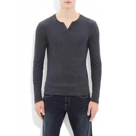 Blue Long Sleeve Men's T-Shirt 063984-21618