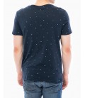 Navy Blue Printed T-Shirt 064385-24413