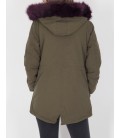 110215-24865 Blue Hooded Ladies Coat