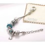 Swarovski Monemel Cam Göbeği  Taşlı Charm Bileklik (Altın Kaplama)
