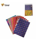 10 patterned craft paper 23x33 cm 2 Color Lino 2702j