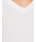 Lady's cotton V-neck T-Shirt 8KTK12951SK000