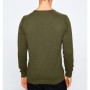 Cotton scoop-neck long sleeve sweater men's sweater plain 8KAM94560OT808