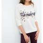 The hollow Collar cotton Sweatshirts Printed 6KAL16936OK002