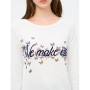 The hollow Collar cotton Sweatshirts Printed 6KAL16936OK002
