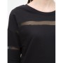 The woman in black cotton sweatshirt 6KAL11572JK999