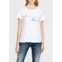 Blue White Printed Women's T-Shirt 166745-620