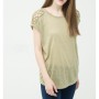 Koton Omuz Detaylı T-Shirt 6YAL11824OK802