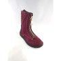 Pearl, Miss B09734 Burgundy Zipper Detail Boots