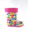 171740 Rain Boots Fuchsia Kids 3