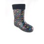 Kids Rain Boots Black Spotted 171740