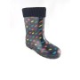 Kids Rain Boots Black Spotted 171740