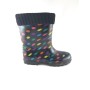 Kids Rain Boots Black Spotted 171740