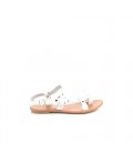 Gio&Mi Hakiki Deri Beyaz Kadın Sandalet AR110