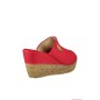 Slippers women's Red genuine leather Pierre Cardin PC-0709